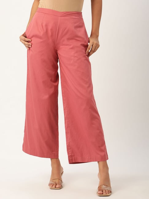 Women Regular Fit Lycra Kurti Pant - Pink – The Pajama Factory