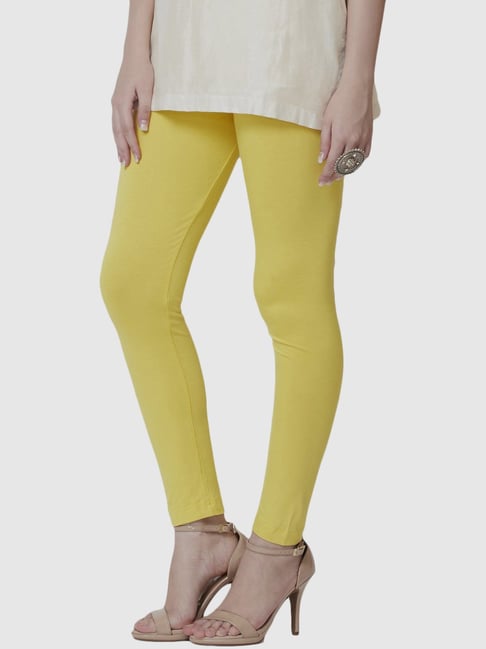 Biba Yellow Regular Fit Leggings