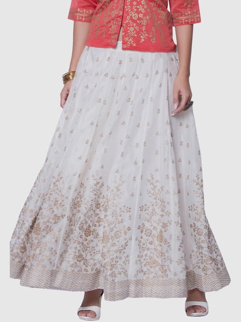 Biba Off-White Printed Skirts