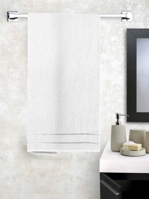 White bath towel online price