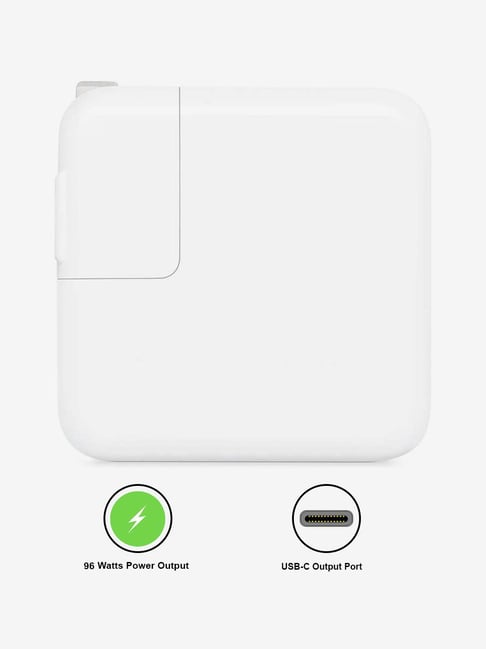 Buy Apple 96W USB-C Power Adapter (MX0J2HN/A, White) Online At