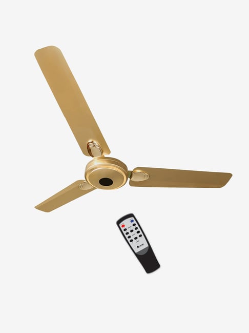 Buy Atomberg Efficio Plus Antidust 1200 mm 3 Blades Ceiling Fan with Remote (Metallic Gold 