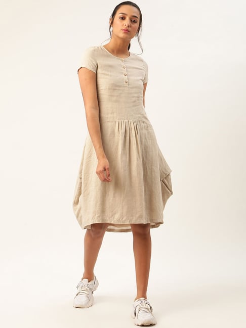 Buy Rooted Light Brown Regular Fit Dress for Women Online @ Tata CLiQ