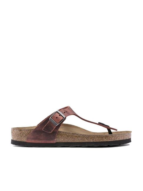 Birkenstock earth red online sandals