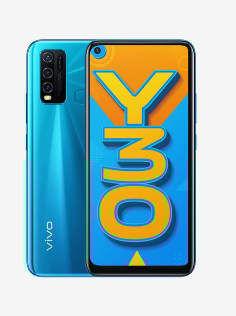Vivo Y30 128 GB (Dazzle Blue) 4 GB RAM, Dual...