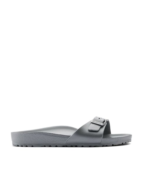 Buy Birkenstock Madrid Silver Narrow Width Casual Sandals for