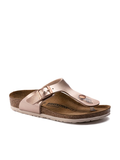 birkenstocks rose gold