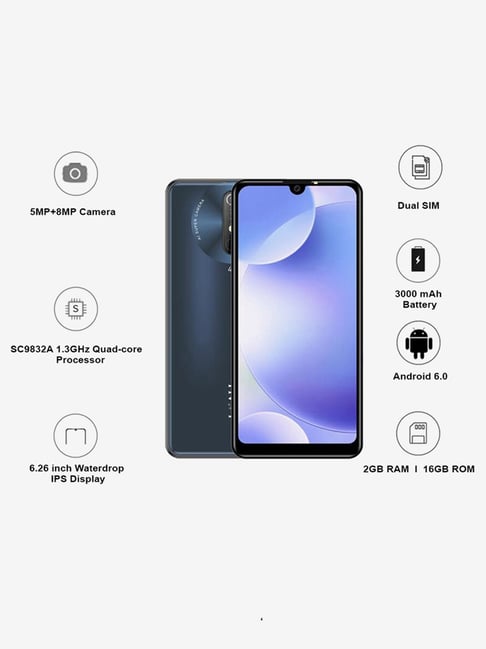 Buy I Kall K201 16 GB (Black) 2 GB RAM, Dual SIM 4G Online At Best