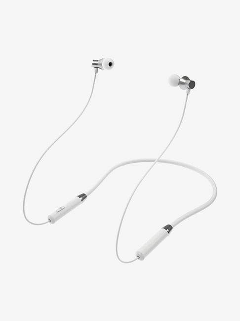 Lenovo HE05 Wireless Neckband With Microphone (White)