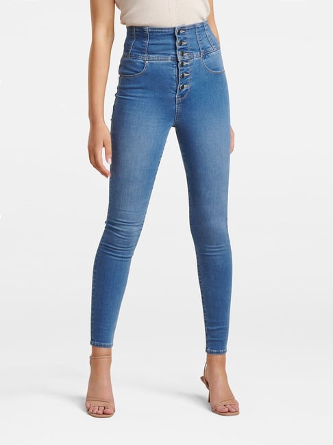 Buy Forever New Blue Sophie High Rise Sculpting Jeans for Women