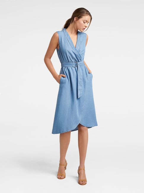 Rayna Denim Midi Dress - Medium Wash | Fashion Nova, Dresses | Fashion Nova