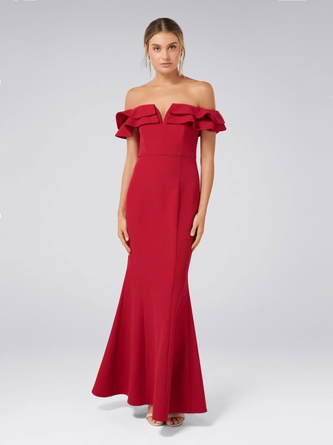 Buy Roja Maxi dress | Sweetheart neck | Pink dress Online on Brown Living |  Womens Dress