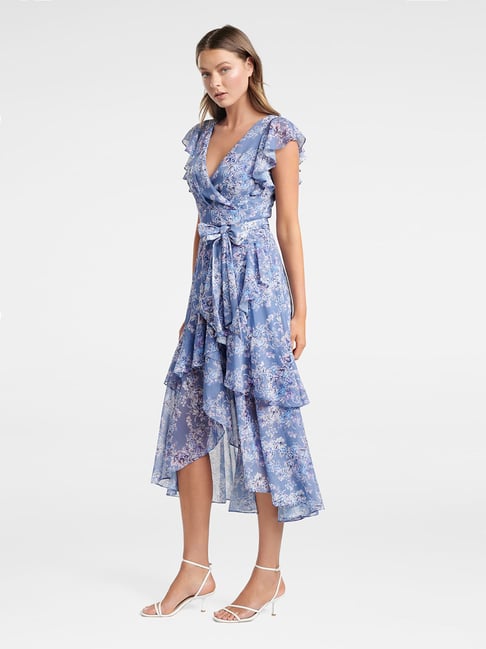 tiffany wrap midi dress