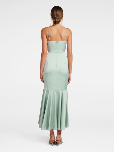 hazel wrap frill midi dress Buy Forever New Pale Sage Hazel Wrap Frill Midi Dress for Women Online @  Tata CLiQ