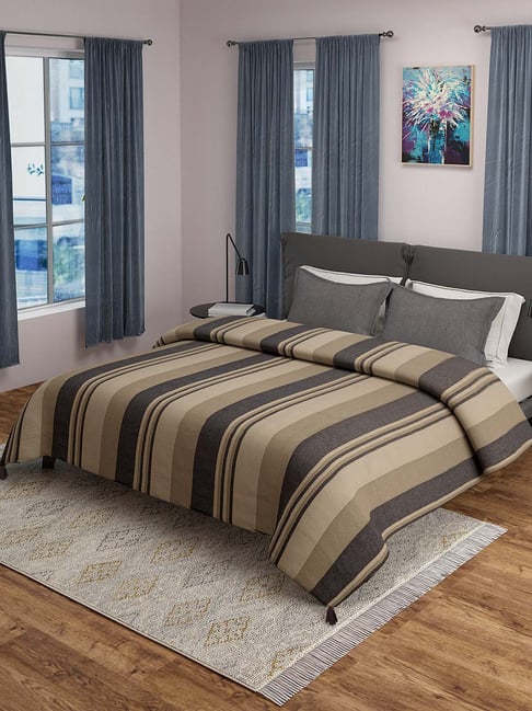 Saral Home Joy Brown 350 TC Bed Sheet Set