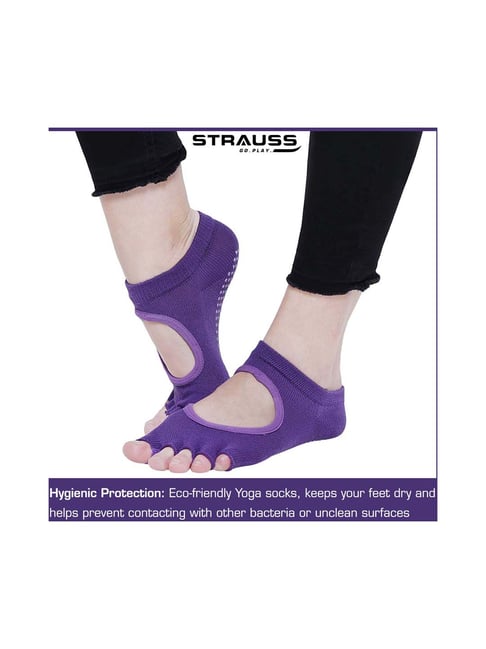 Buy Strauss Yoga Socks, (Dark Purple) Online At Best Price @ Tata CLiQ