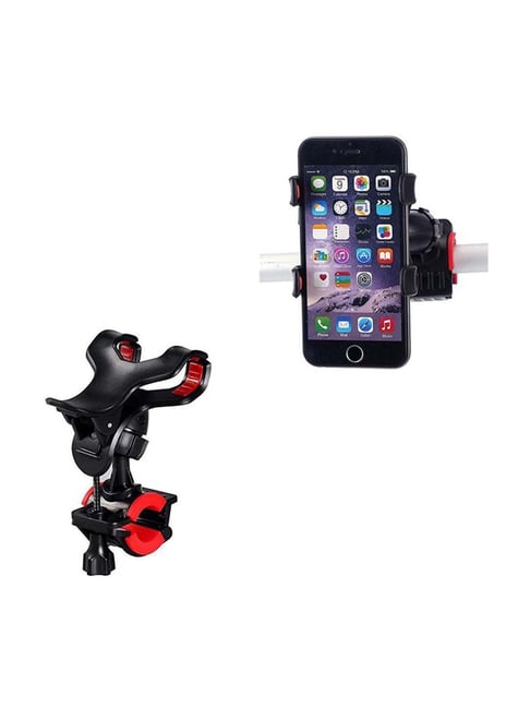 Strauss Cycle Mobile Phone Holder with Mount Bracket (Black)-Strauss-Footwear-TATA CLIQ