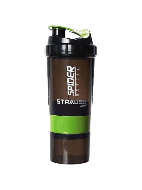 Strauss Spider Shaker Bottle 500 ml, (Green)-Strauss-Footwear-TATA CLIQ