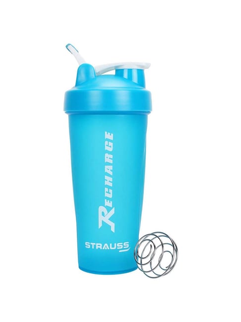 Strauss Recharge Shaker Bottle, 600ml (Blue)-Strauss-Footwear-TATA CLIQ