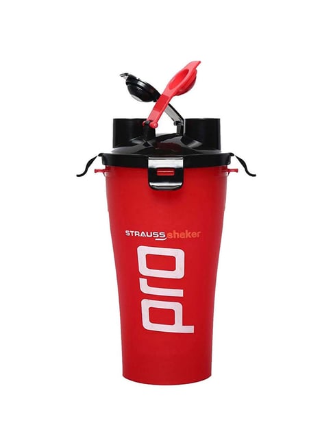 Strauss Dual Shaker Pro 700ml, Red-Strauss-Footwear-TATA CLIQ