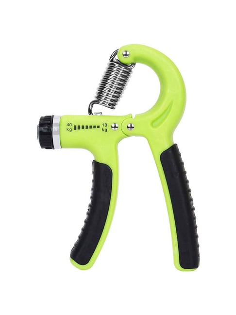 Strauss Adjustable Hand Grip Strengthener (Black/Grren)-Strauss-Footwear-TATA CLIQ