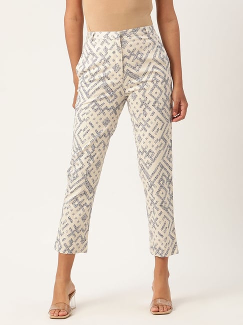 MAA FAB Regular Fit Women Black, White Trousers - Buy MAA FAB Regular Fit  Women Black, White Trousers Online at Best Prices in India | Flipkart.com