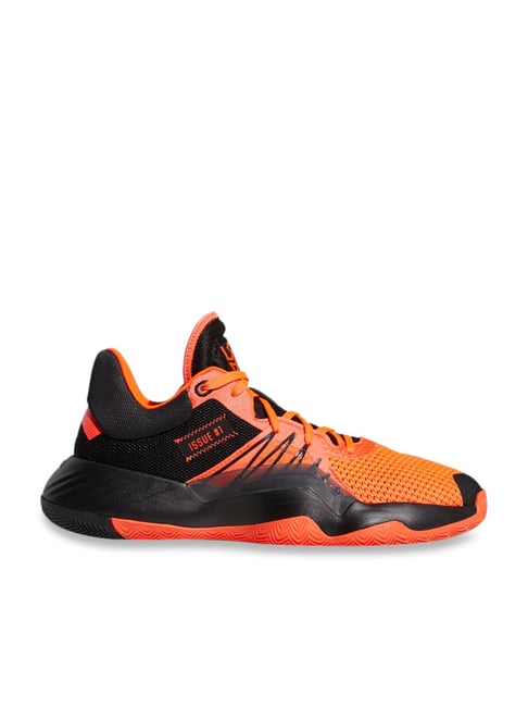 Adidas Men's D.O.N. Issue 1 Orange & Black Basketball Shoes