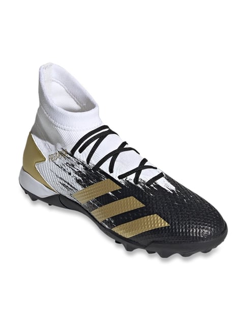 Buy Adidas Predator TF White Black Football Shoes for Men