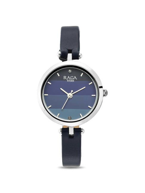 titan watches for womens with leather strap