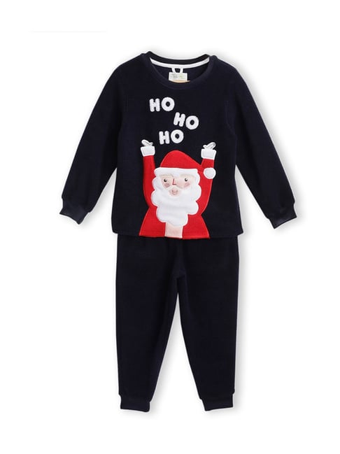 Cherry Crumble By Nitt Hyman Kids Navy Applique Nightsuit-picture-35