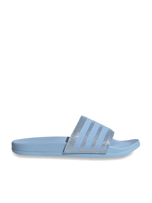 Adidas Women s Adilette Comfort Blue Casual Sandals