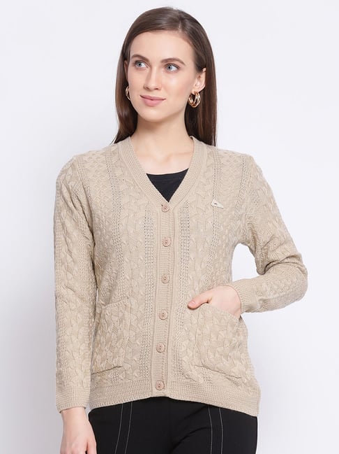 Beige Sweater Monte Carlo Women Cardigan Buy Monte Carlo Beige