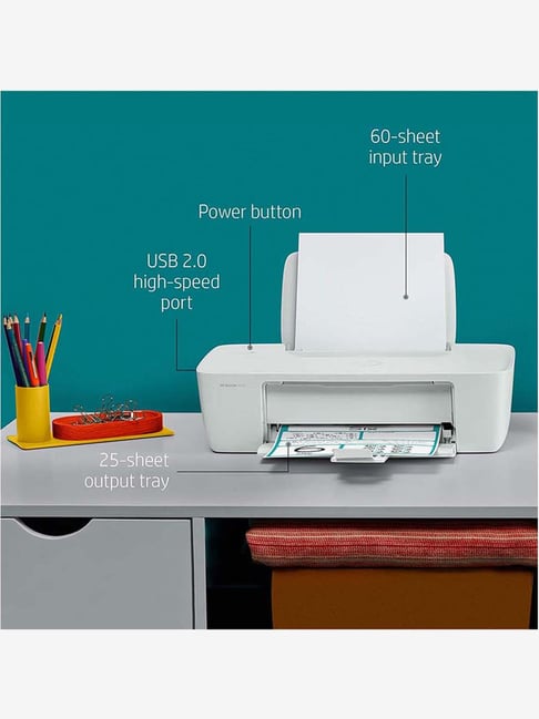HP DeskJet 1212 Single Function Inkjet Colour Printer (White)