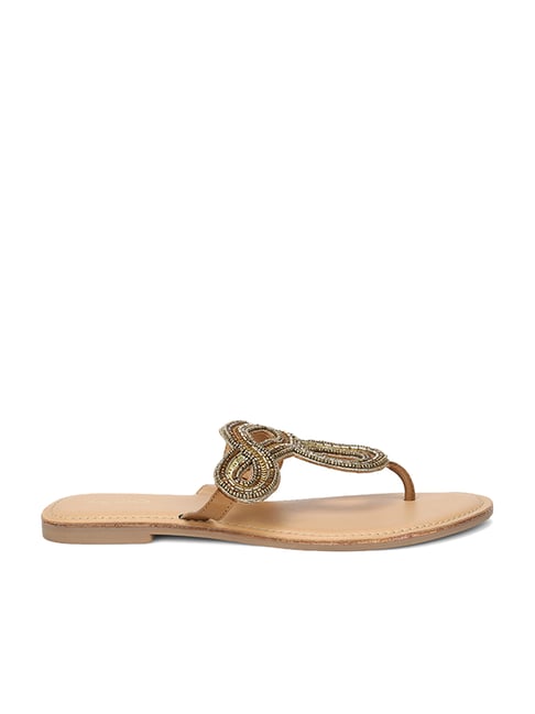 Buy Aldo Golden T Strap Sandals for Women at Best Price Tata CLiQ