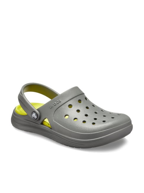 Buy Crocs Reviva Slate Grey Back Strap Clogs for Men at Best Price