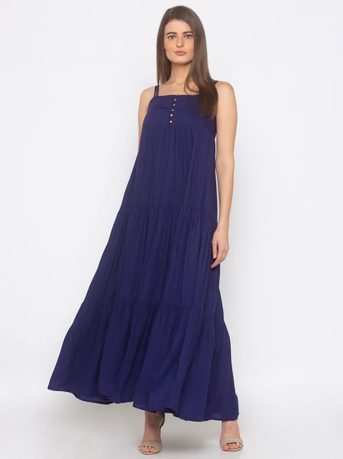 Buy ITI Navy Maxi Dress for Women Online Tata CLiQ