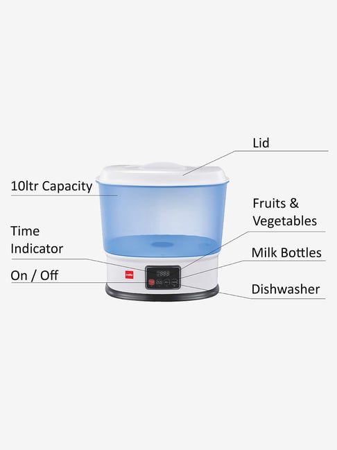 Buy Cello 10L 8W Vegetable and Fruit Cleaner (Blue/White) Online At