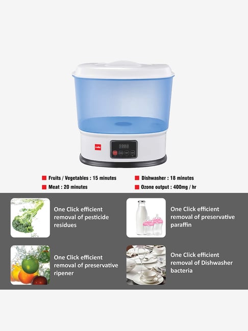 Buy Cello 10L 8W Vegetable and Fruit Cleaner (Blue/White) Online At