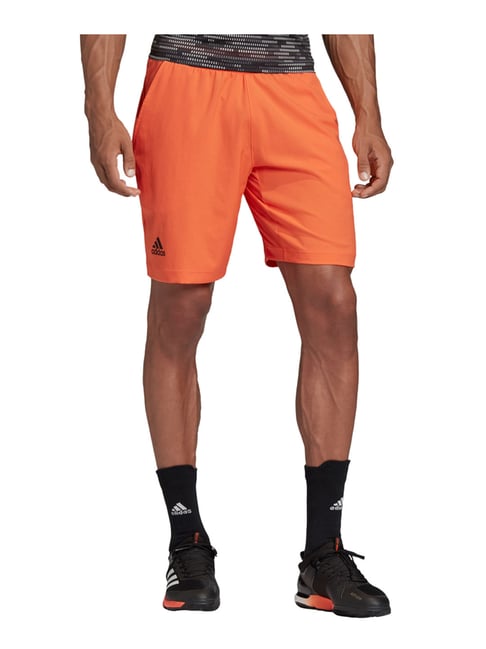 adidas orange tennis shorts