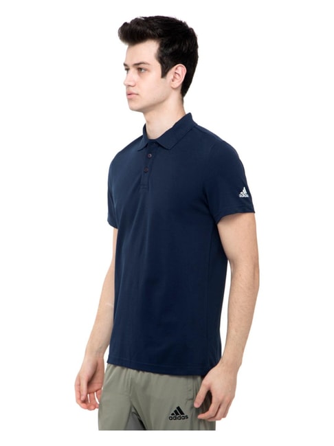 Buy Adidas ESS BASE Conavy Regular Fit Polo T-Shirt for Men Online ...