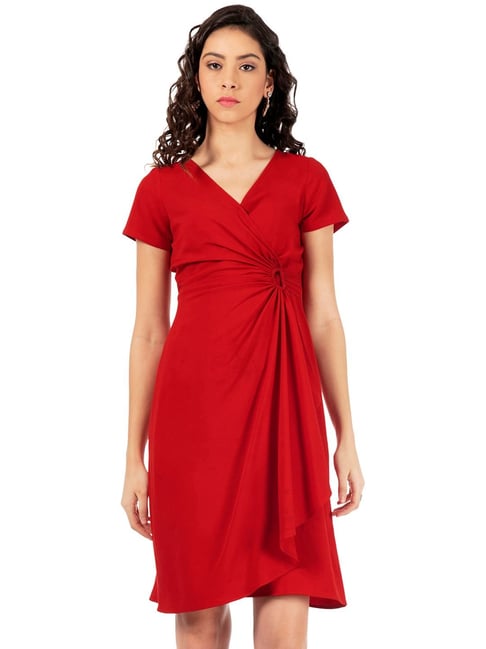 Faballey red cheap dress