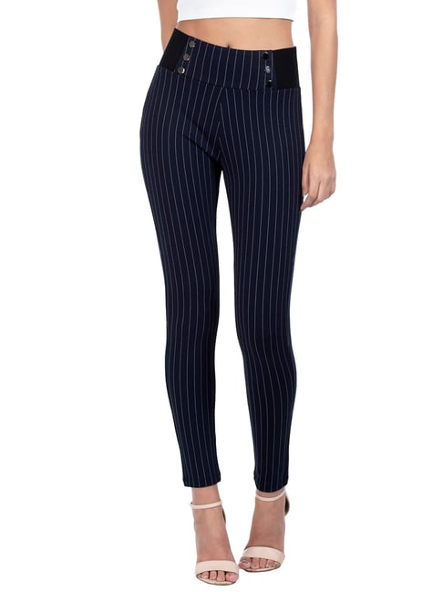 Jyoti Collection Striped Women Black Tights - Buy Jyoti Collection Striped  Women Black Tights Online at Best Prices in India | Flipkart.com