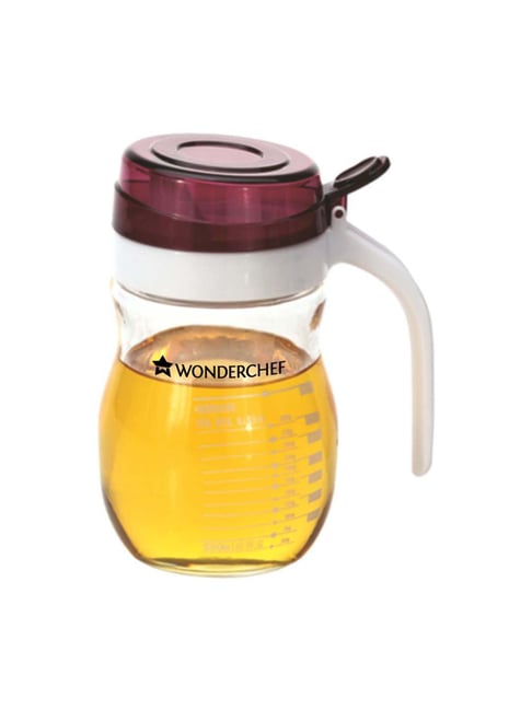 Wonderchef Transparent Glass Oil Pourer 550 ml Set of 1