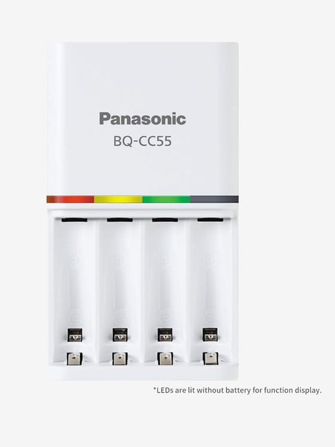 Panasonic Eneloop BQ-CC55 Smart & Quick Battery Charger (White)