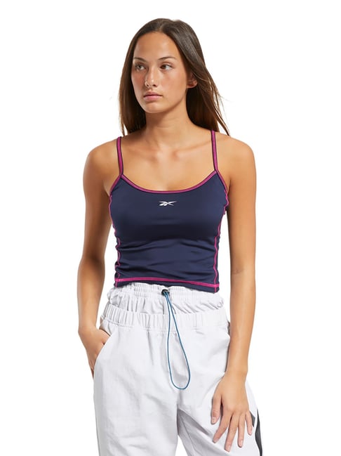 Buy Reebok Vector Navy Myt Stitch Tank Top for Women Online Tata