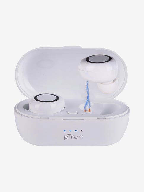 Buy PTron Bassbuds True Bluetooth Earphone with Charging Case