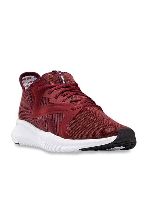reebok flashfilm trainer maroon