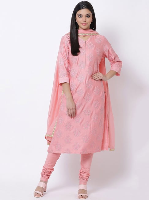 biba pink kurta