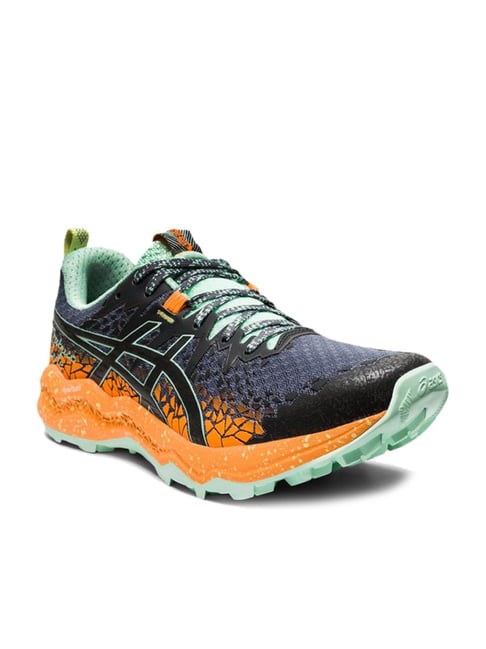Buy Asics Fuji Trabuco Lyte Dark Grey Orange Running Shoes for