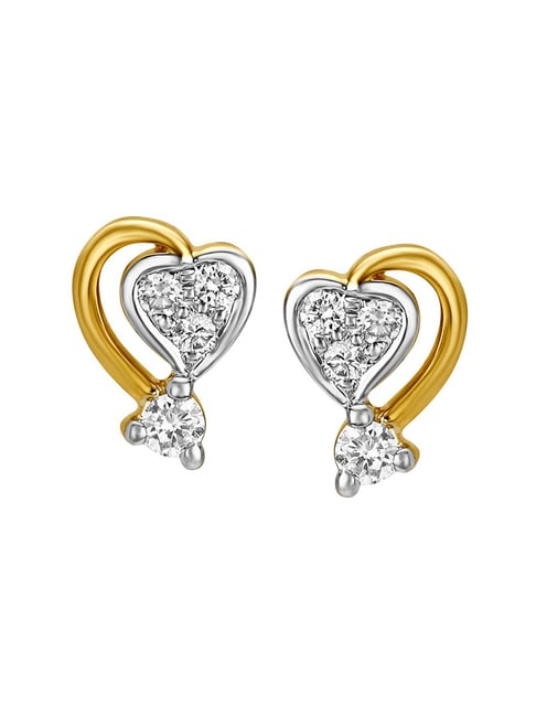 Buy Mia by Tanishq 14k Gold & Diamond Earrings for Women Online At Best ...